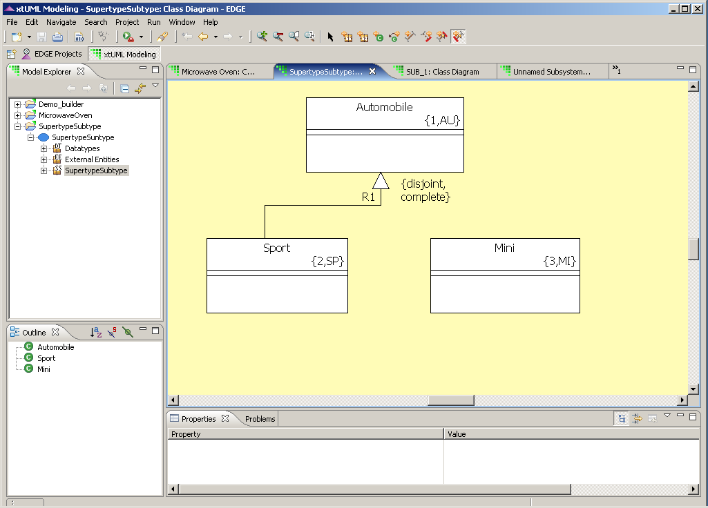 Supertype/Subtype association - figure 2