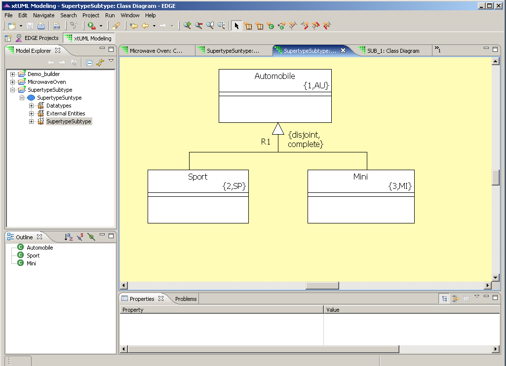 Supertype/Subtype association - figure 3